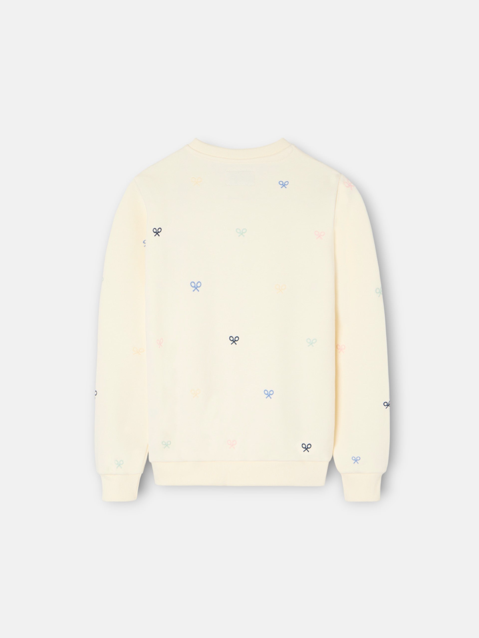 Sweat-shirt multi-raquettes pour enfants blanc