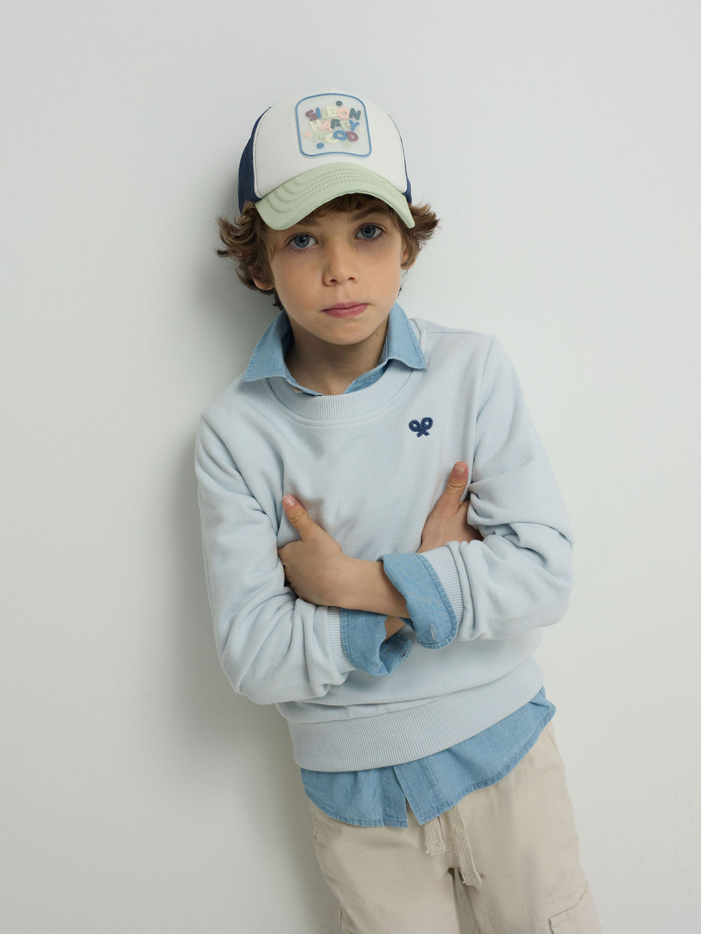 Silbon Club kids' blue sweatshirt