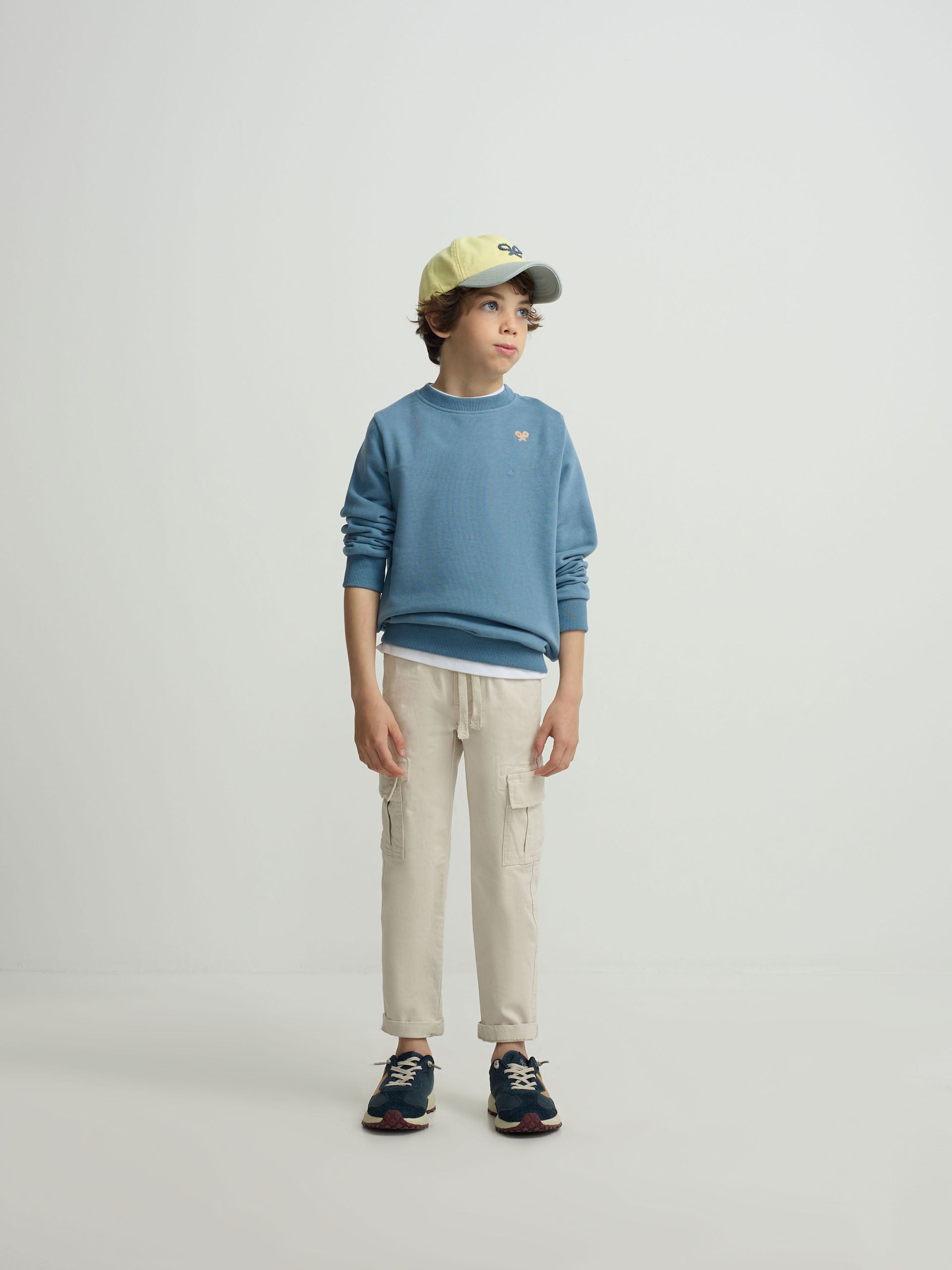 Sudadera kids roar like a dino azul