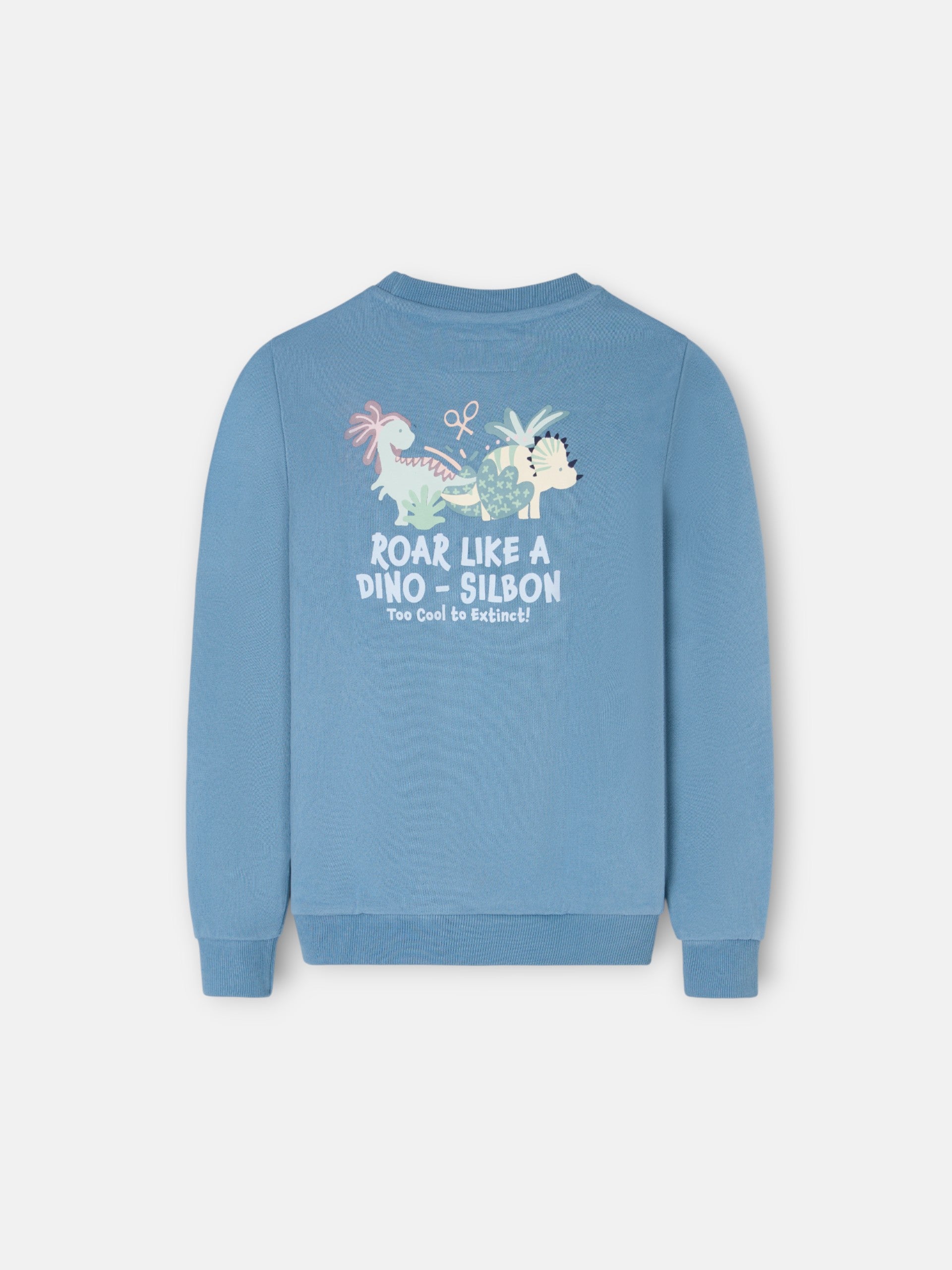 Sudadera kids roar like a dino azul