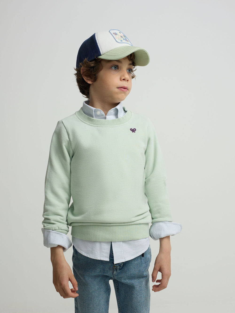 Kids roar like a green dino sweatshirt