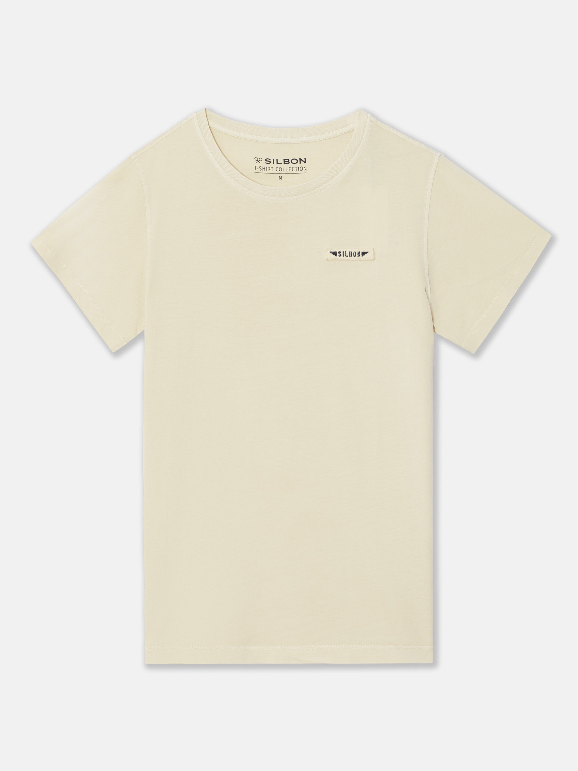 Camiseta logo military beige