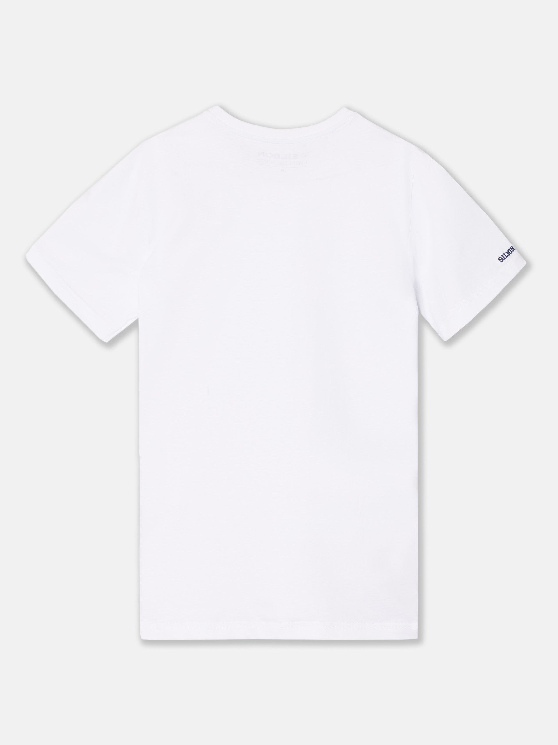 Camiseta silbon miniparche blanca