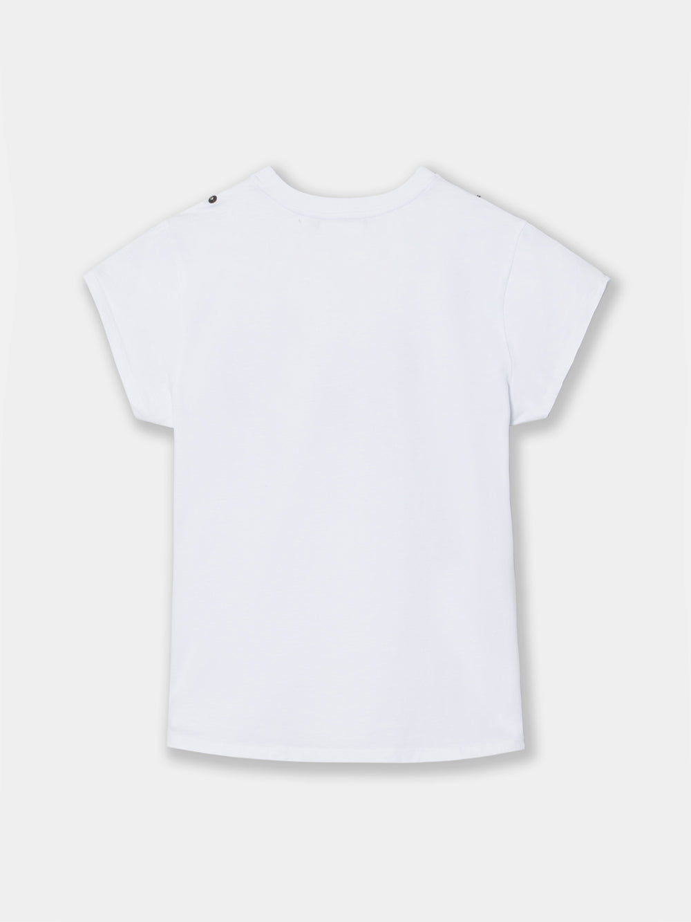 Camiseta woman manga roll out blanca