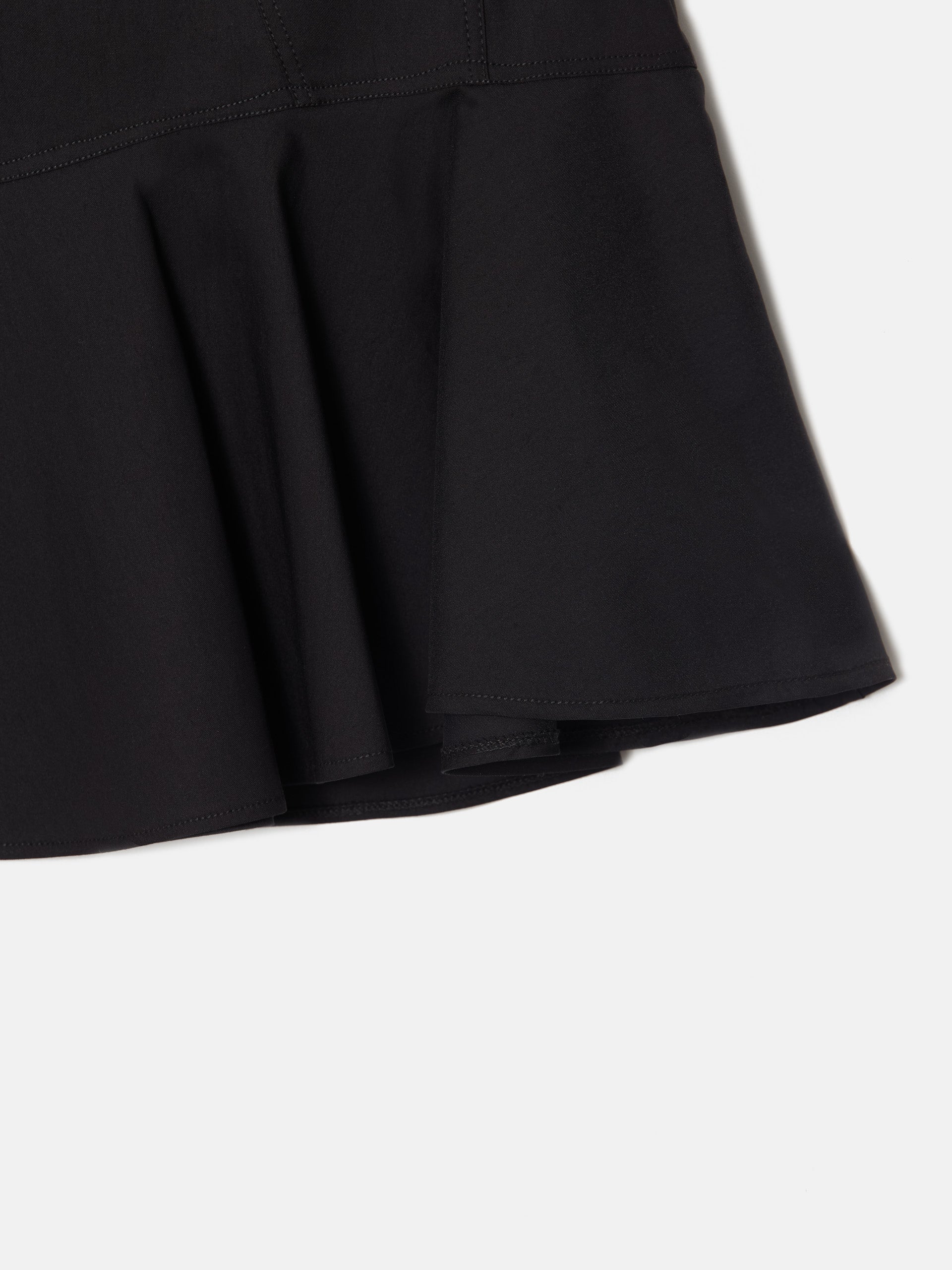 Falda mini volantes negro