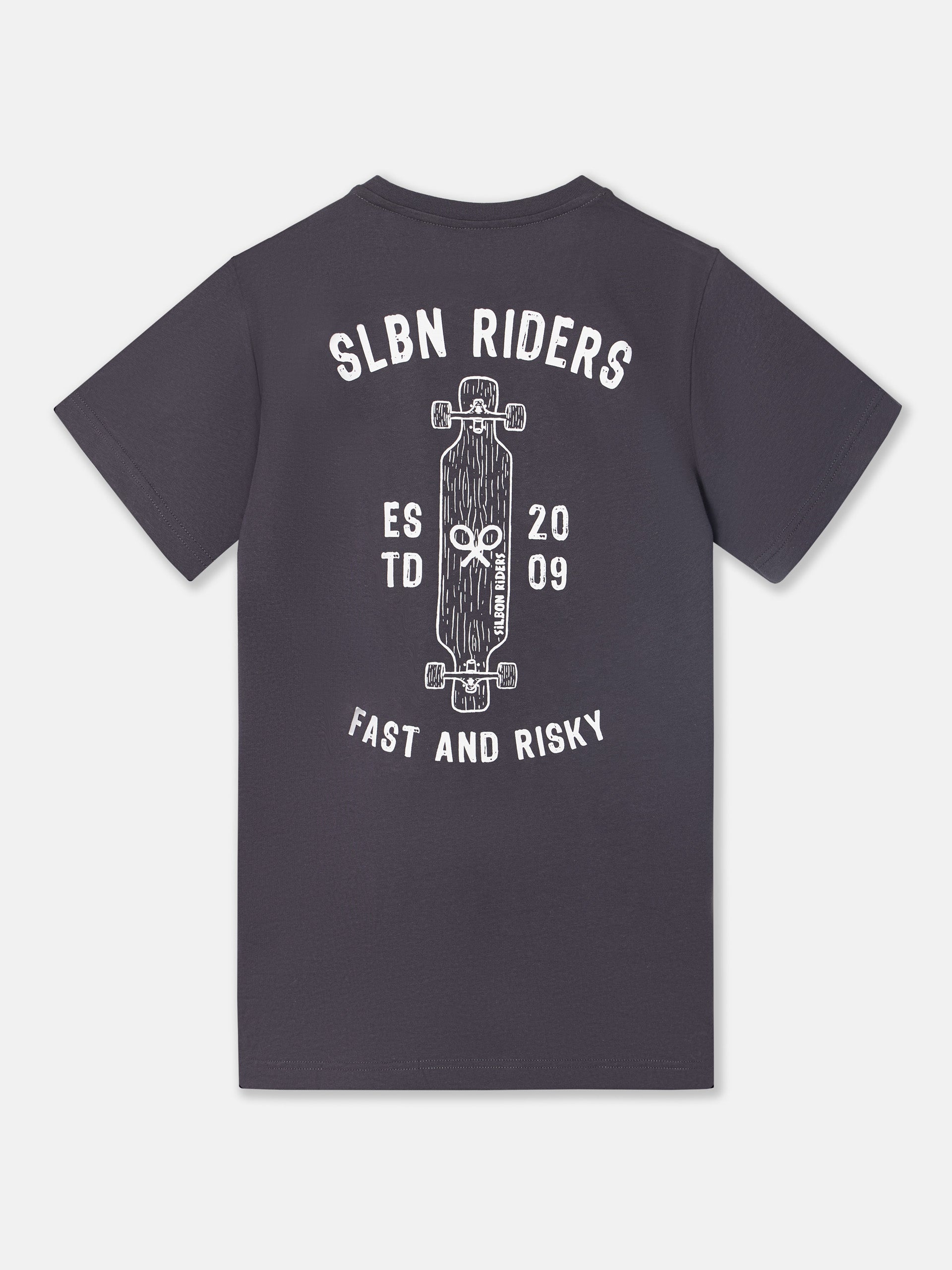 Camiseta silbon riders gris oscuro