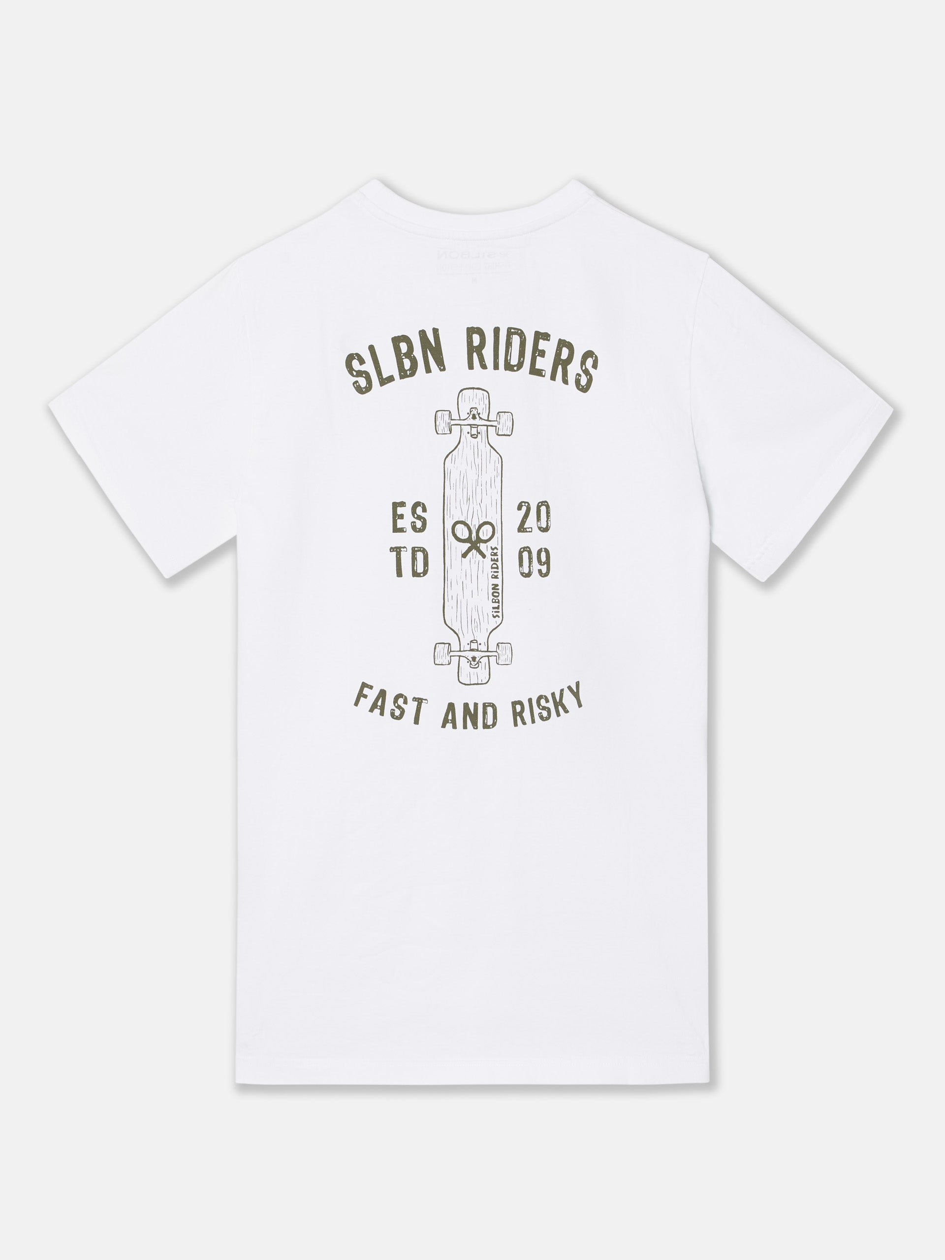 Camiseta silbon riders blanca