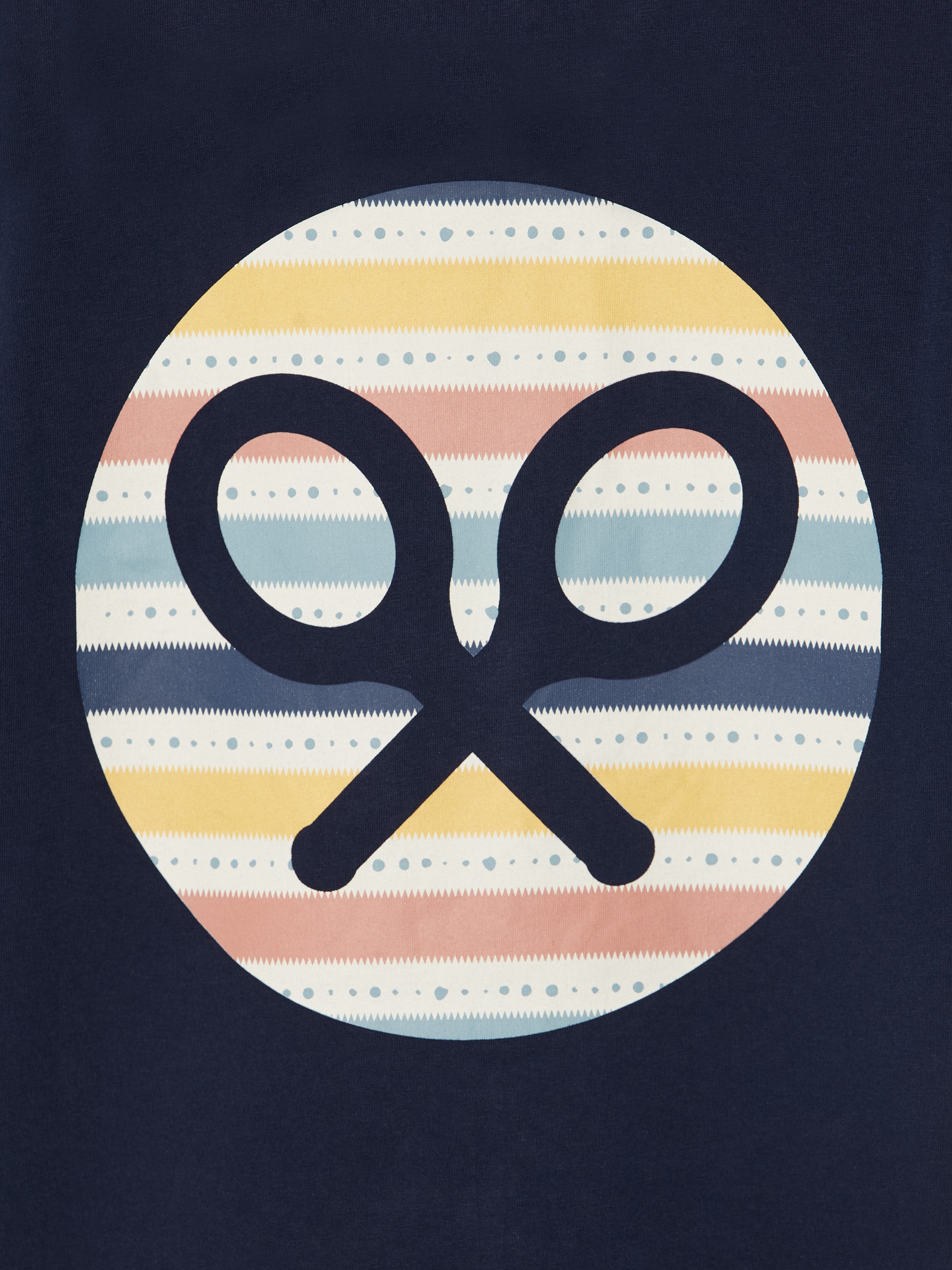 Camiseta logo etnico azul marino