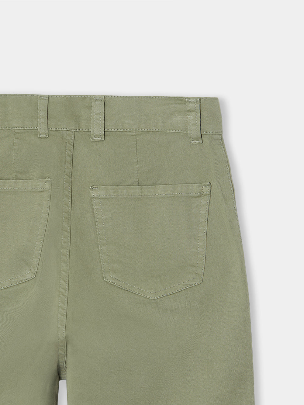Pantalon woman denim cargo khaki
