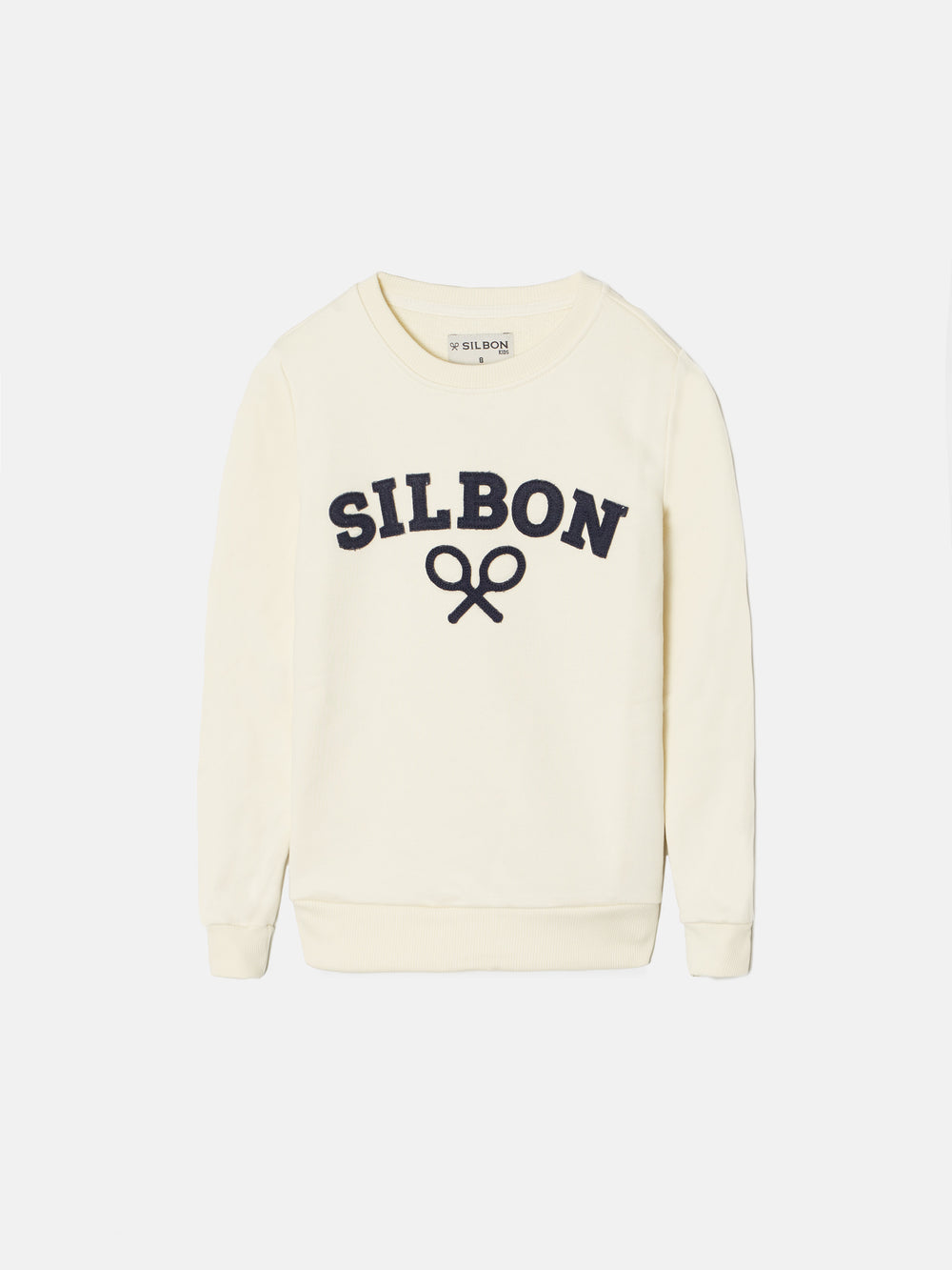 Sudadera kids raqueta media crema