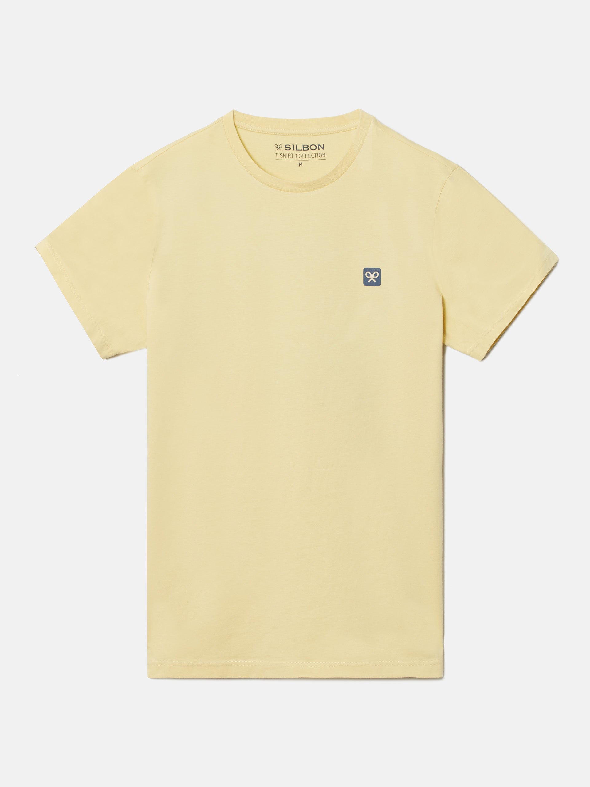 Camiseta cuadro raqueta amarilla