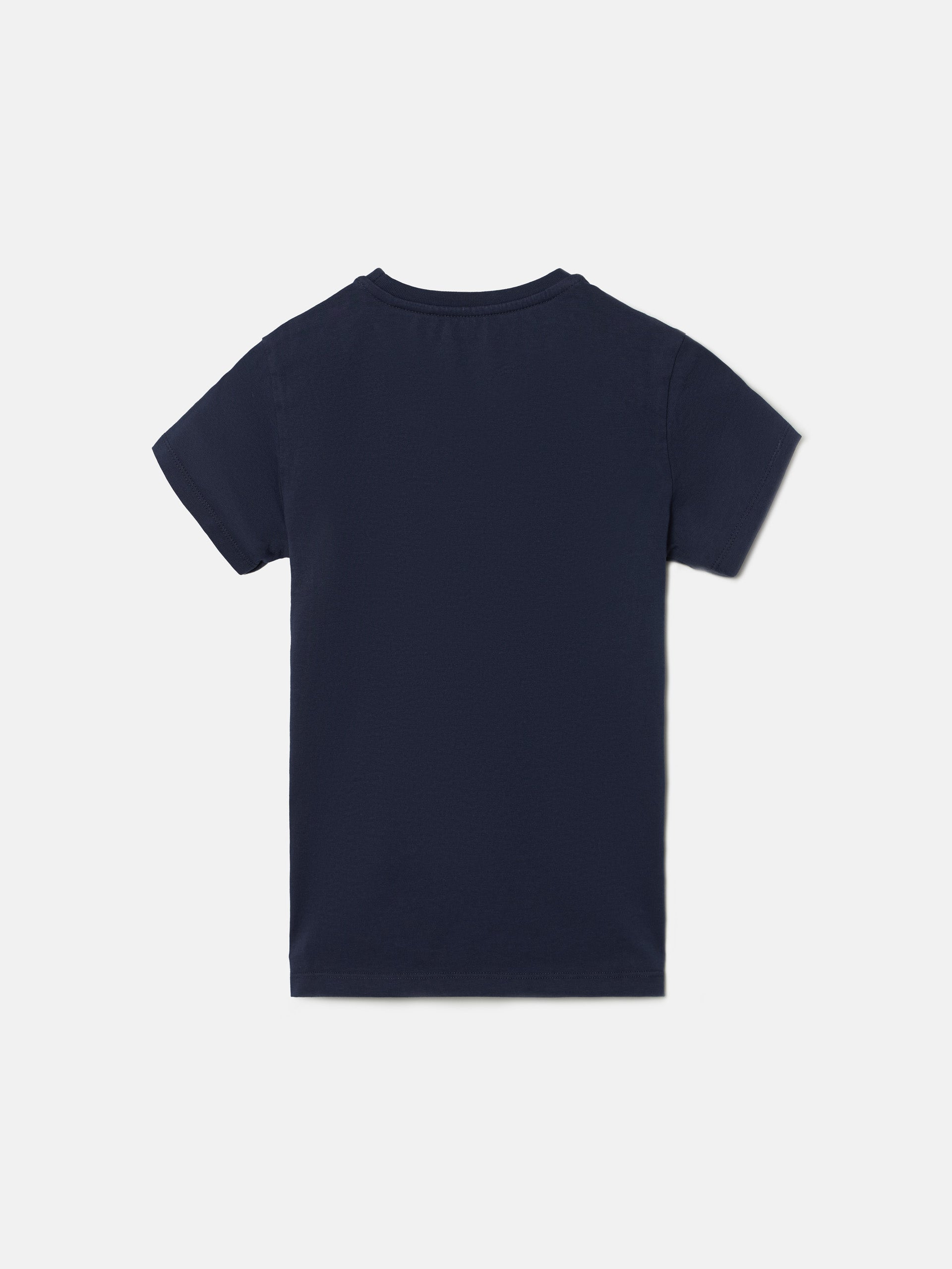 Camiseta kids raqueta media azul marino