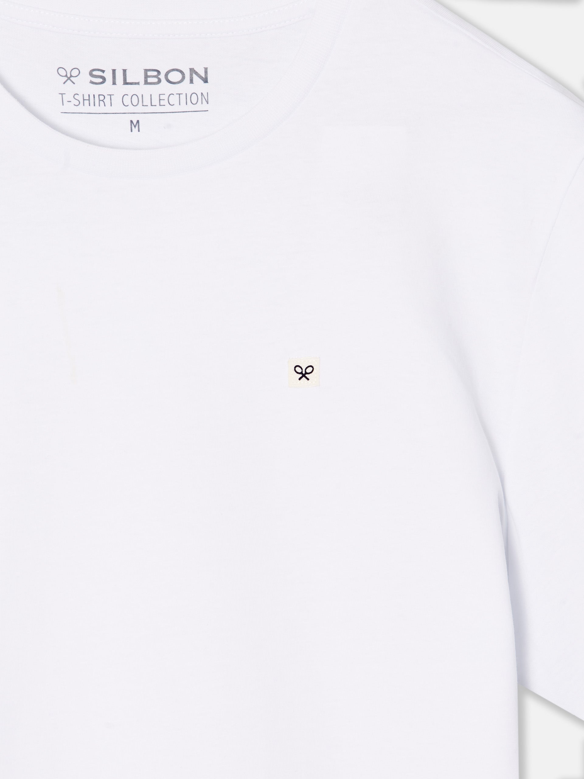 Camiseta silbon miniparche blanca +