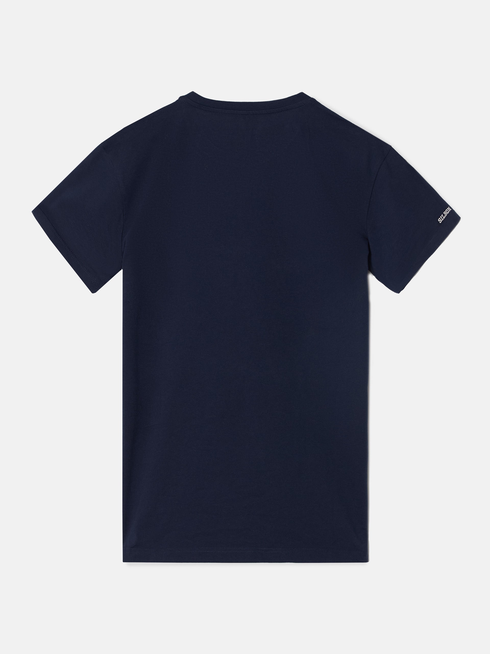 Camiseta silbon miniparche azul marino +