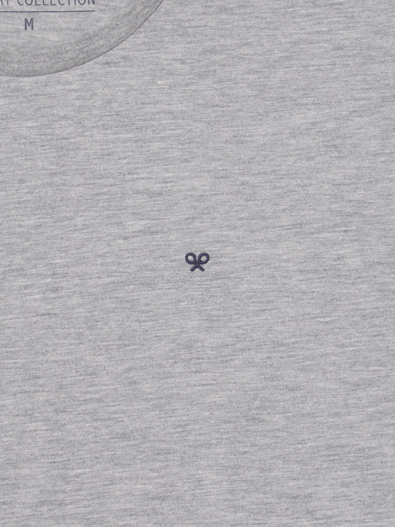 Camiseta silbon minilogo gris