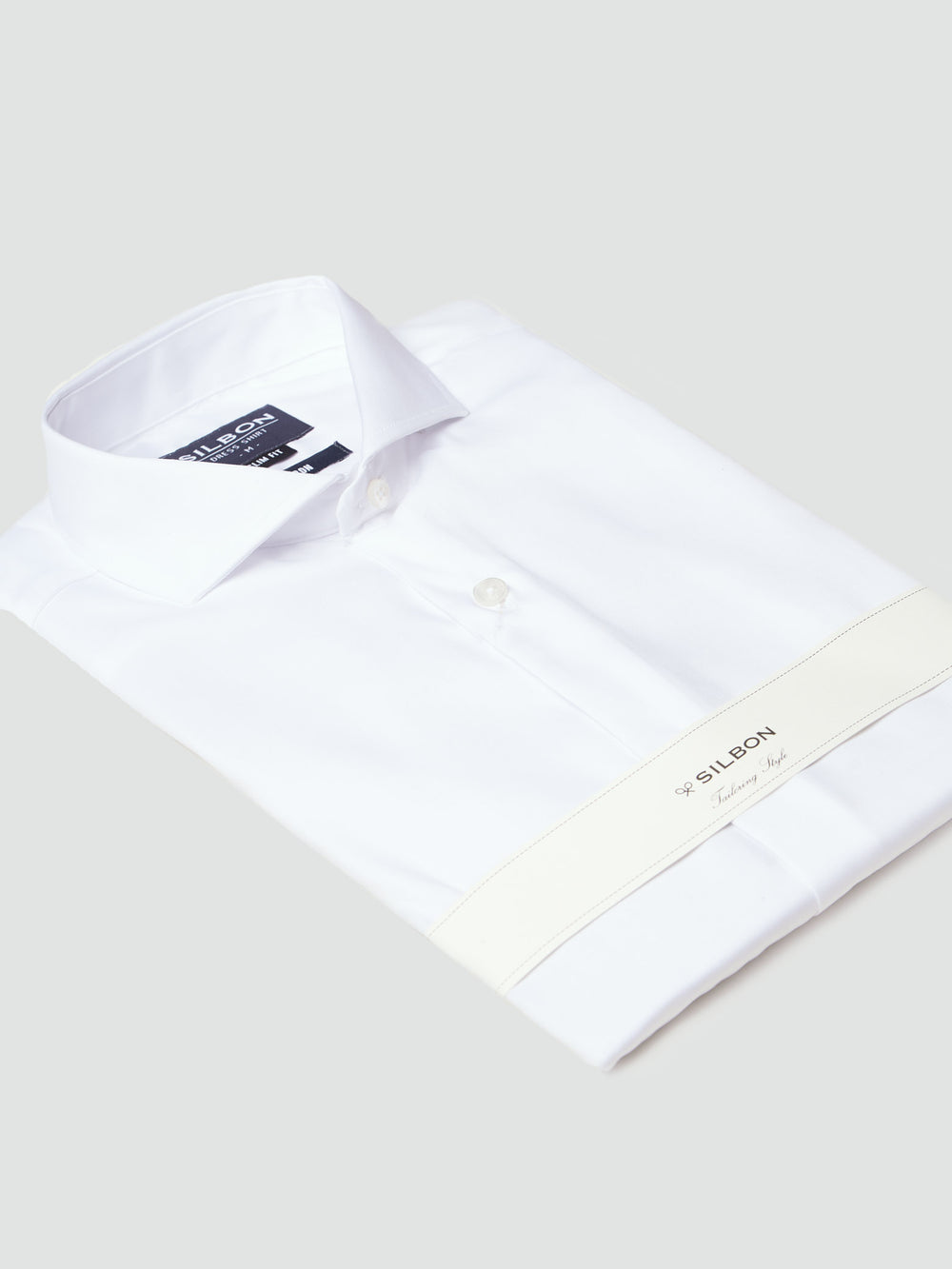 Camisa vestir blanca puño doble easy iron