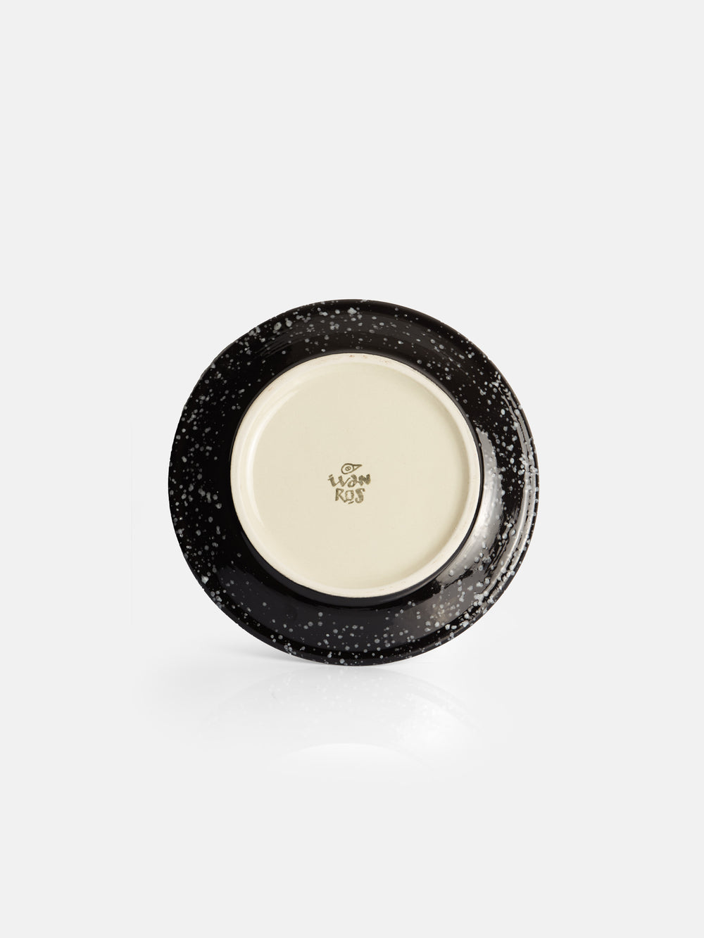 Plato pequeño ceramico esmalte bicolor