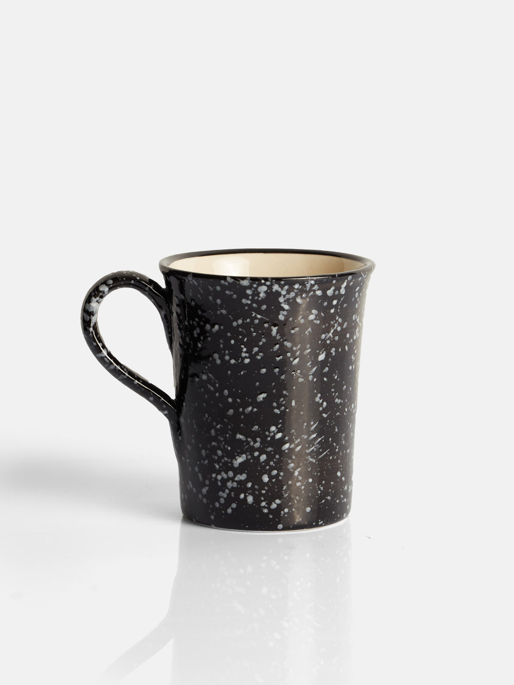 Taza ceramica esmalte bicolor