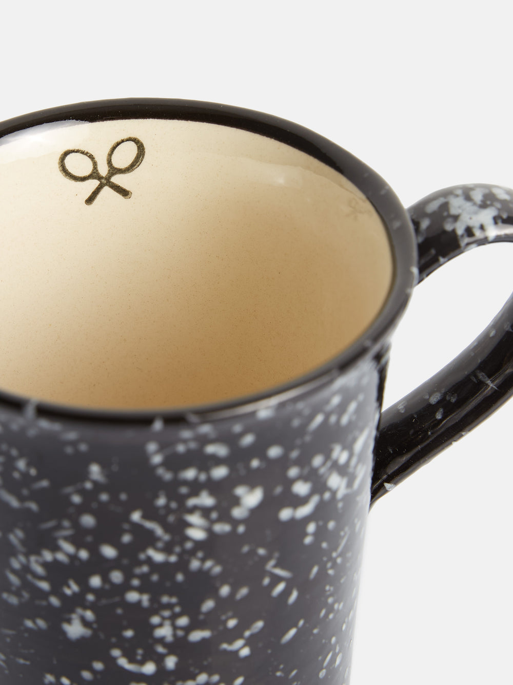 Taza ceramica esmalte bicolor