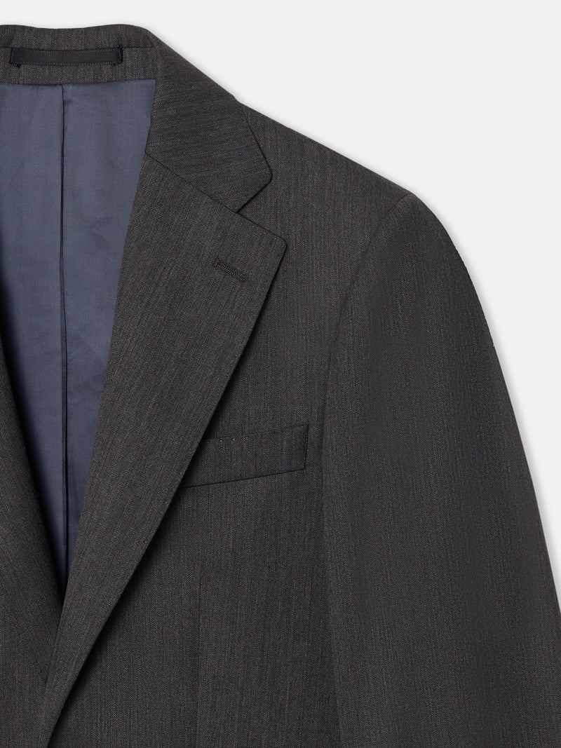 Americana traje clasico espiga gris