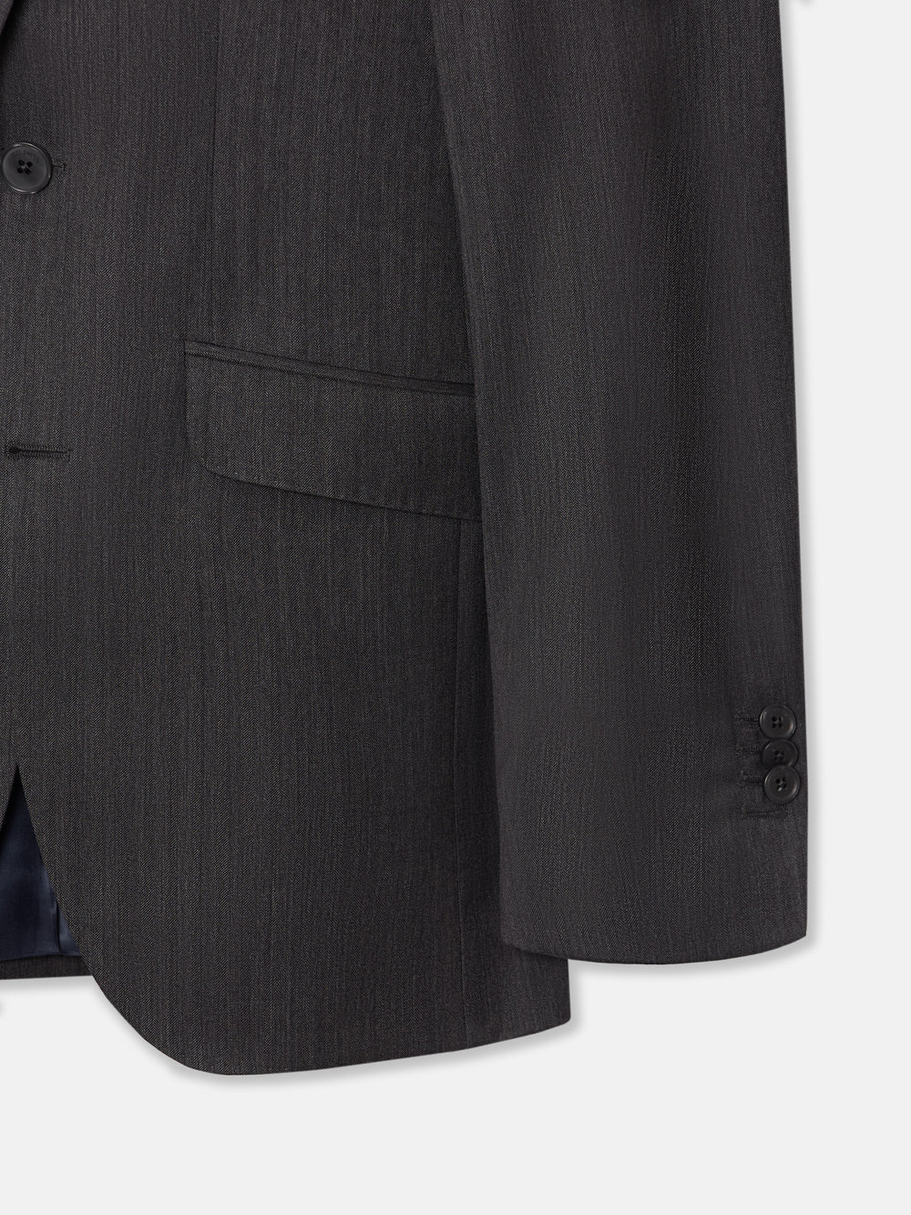 Americana traje clasico espiga gris