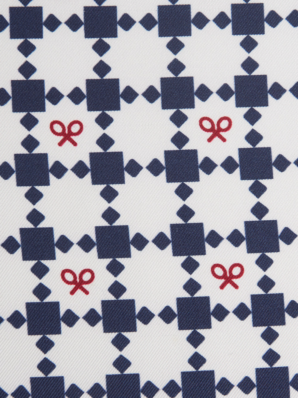 Pañuelo geometrico raquetas blanco