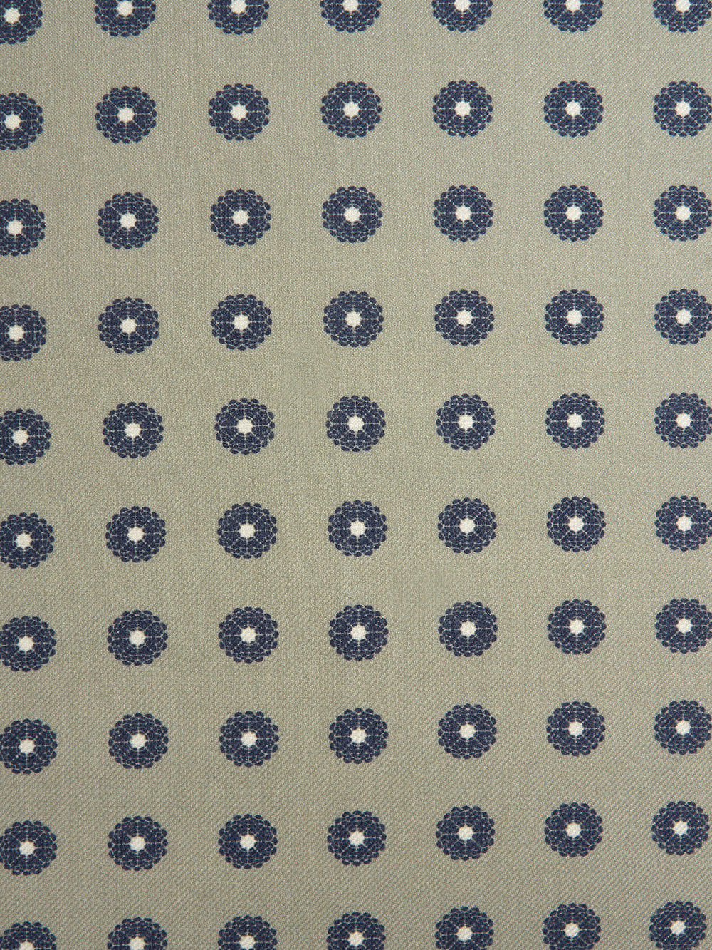 Pañuelo geometrico borde rayado khaki