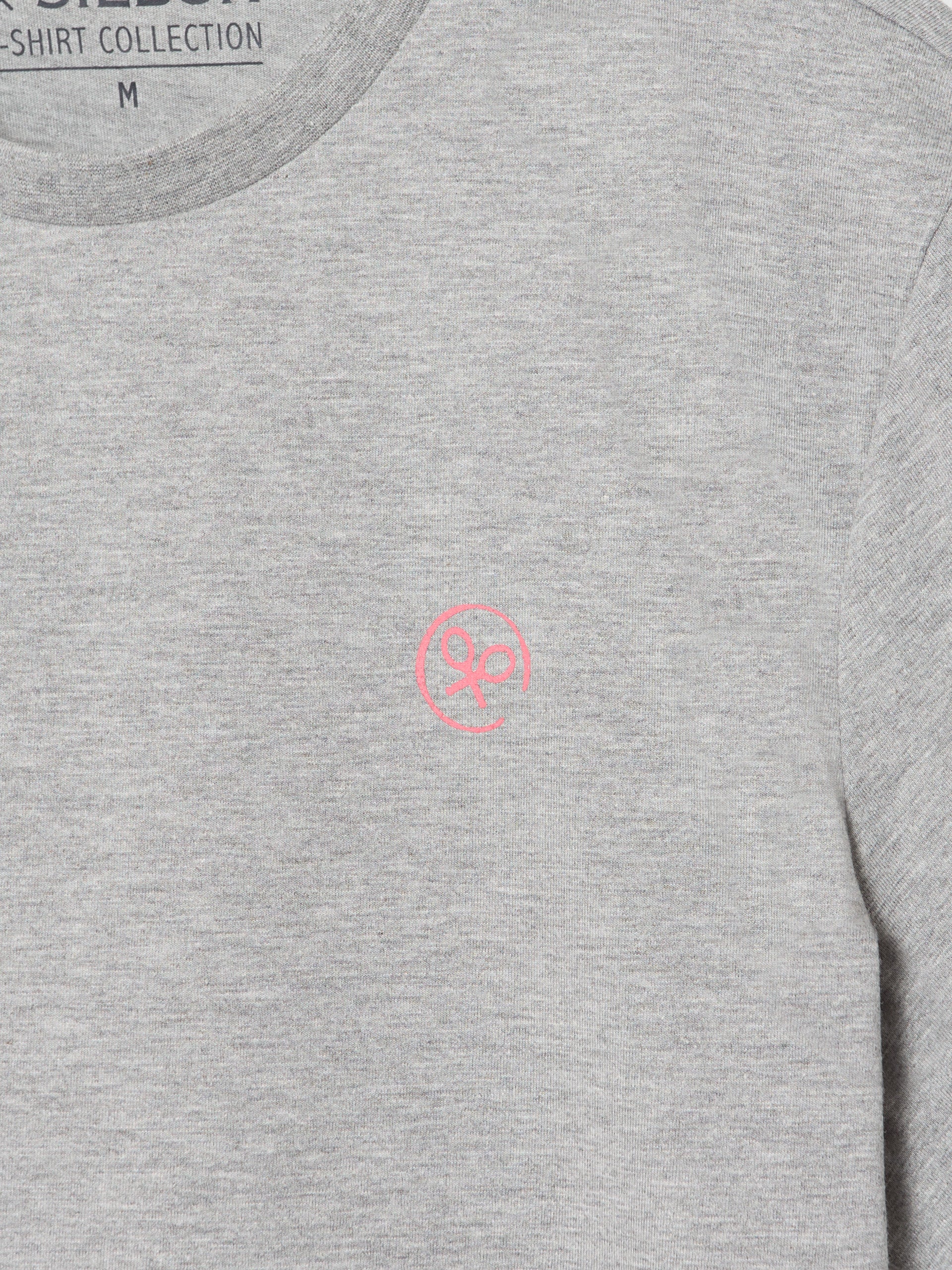 Camiseta circulo raqueta gris