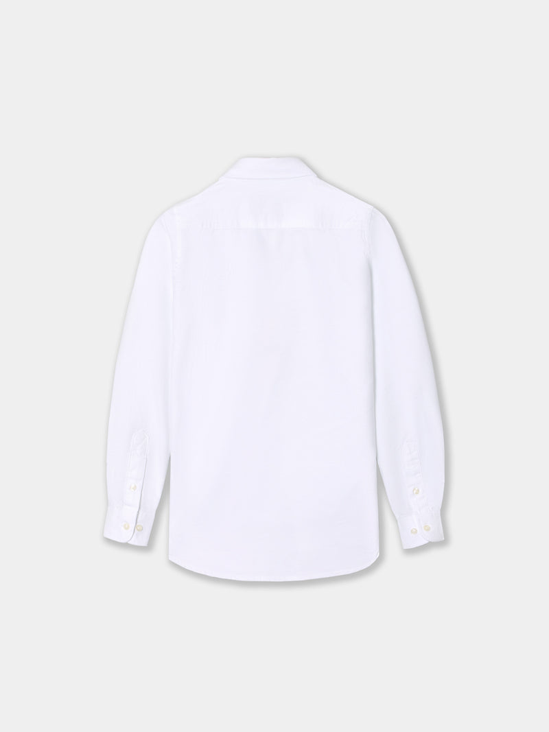 Camisa sport kids clasica oxford blanca