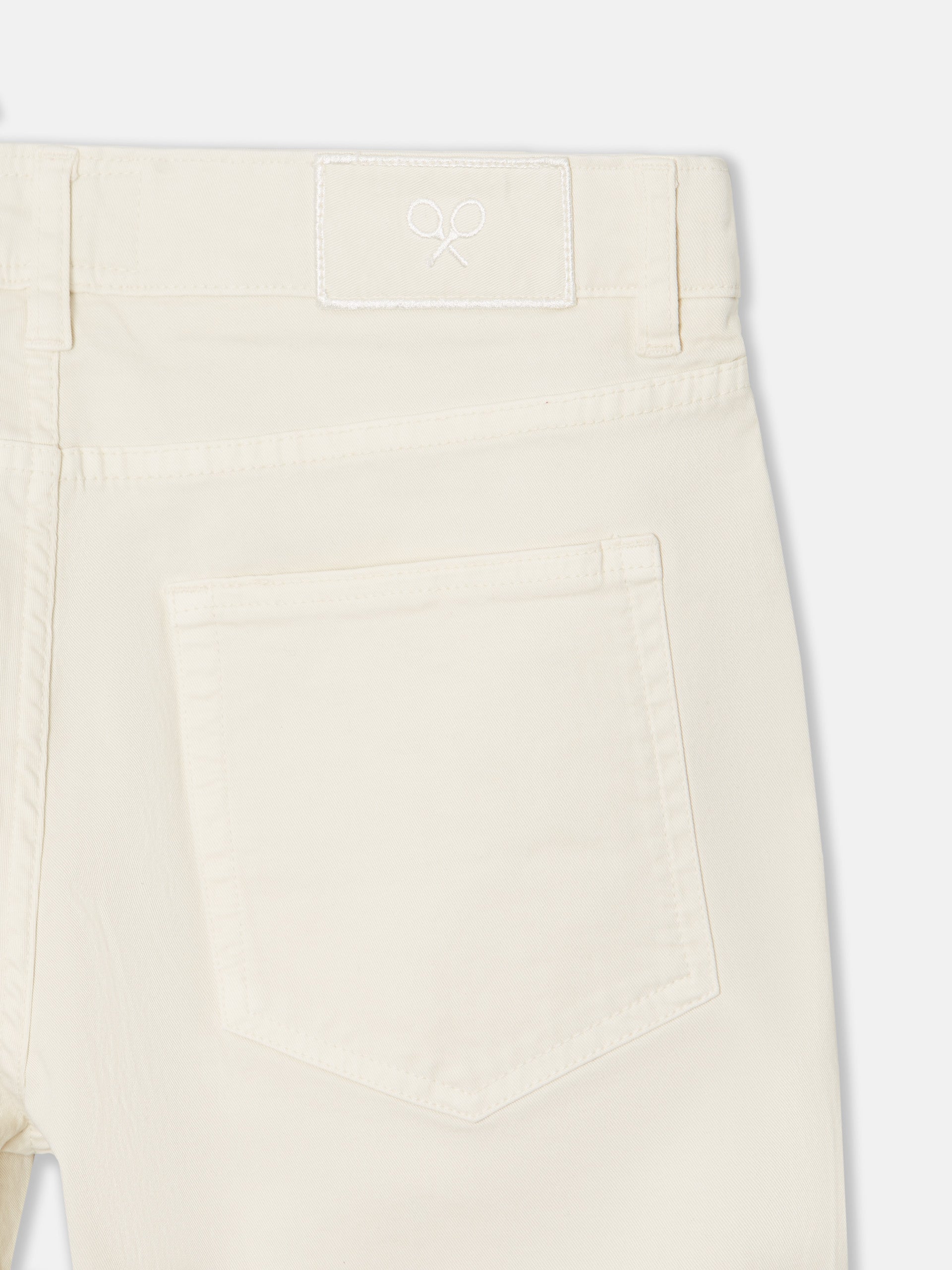 Pantalon sport cinco bolsillos beige claro
