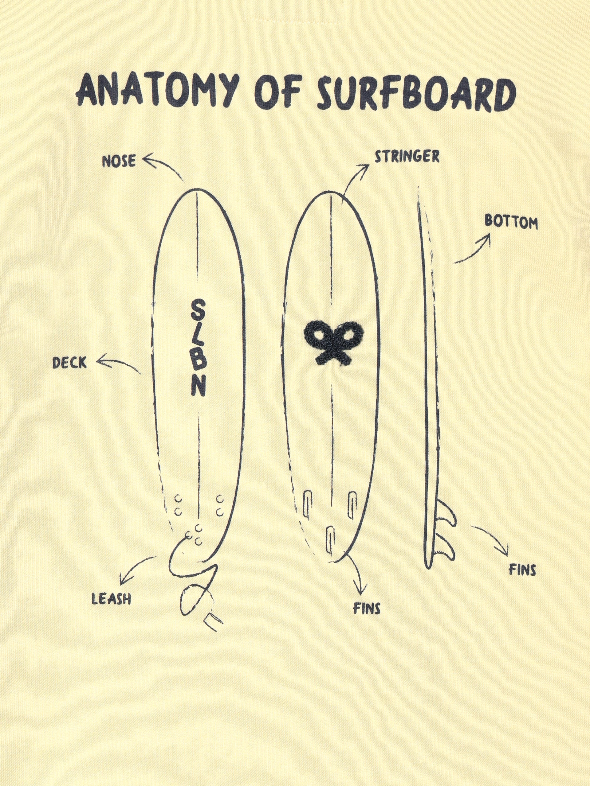 Sudadera kids surfboard amarilla