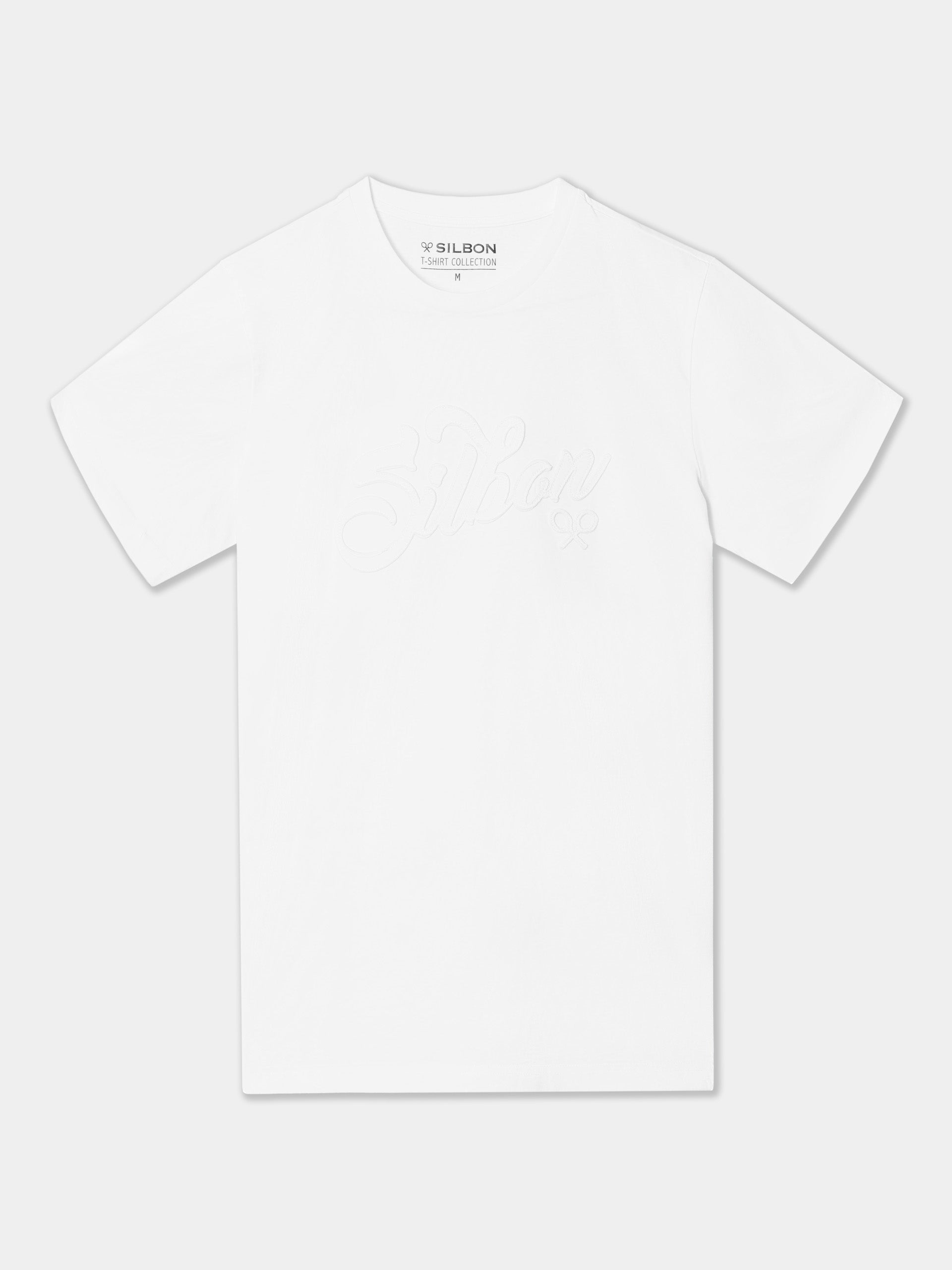 Camiseta logo letras blanco