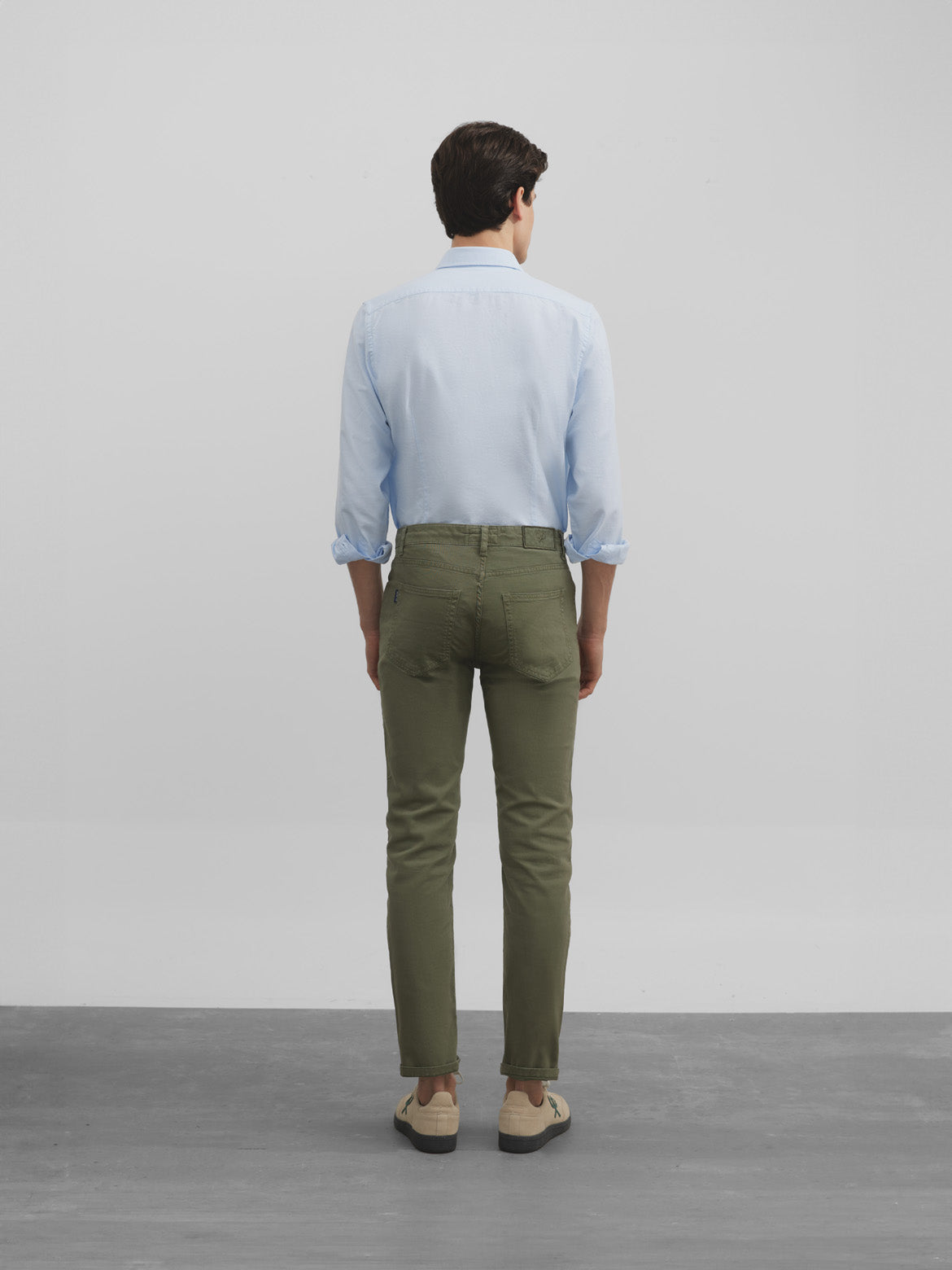 Pantalon sport cinco bolsillos verde