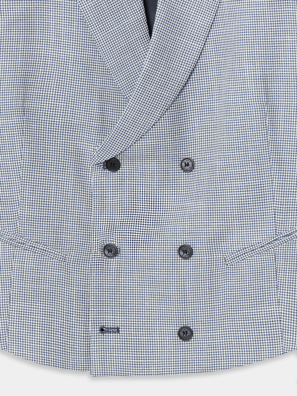 Chaleco chaque clasico pata de gallo azul