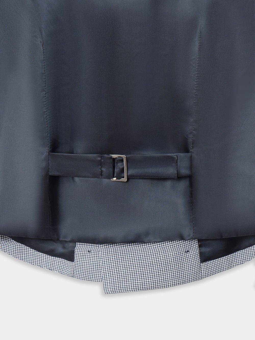 Chaleco chaque clasico pata de gallo azul