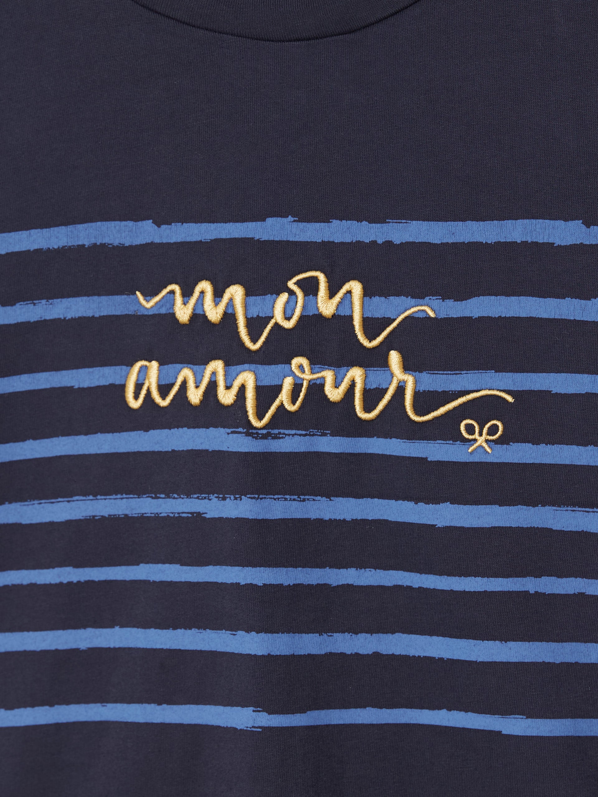 Camiseta woman Mon Amour azul marino