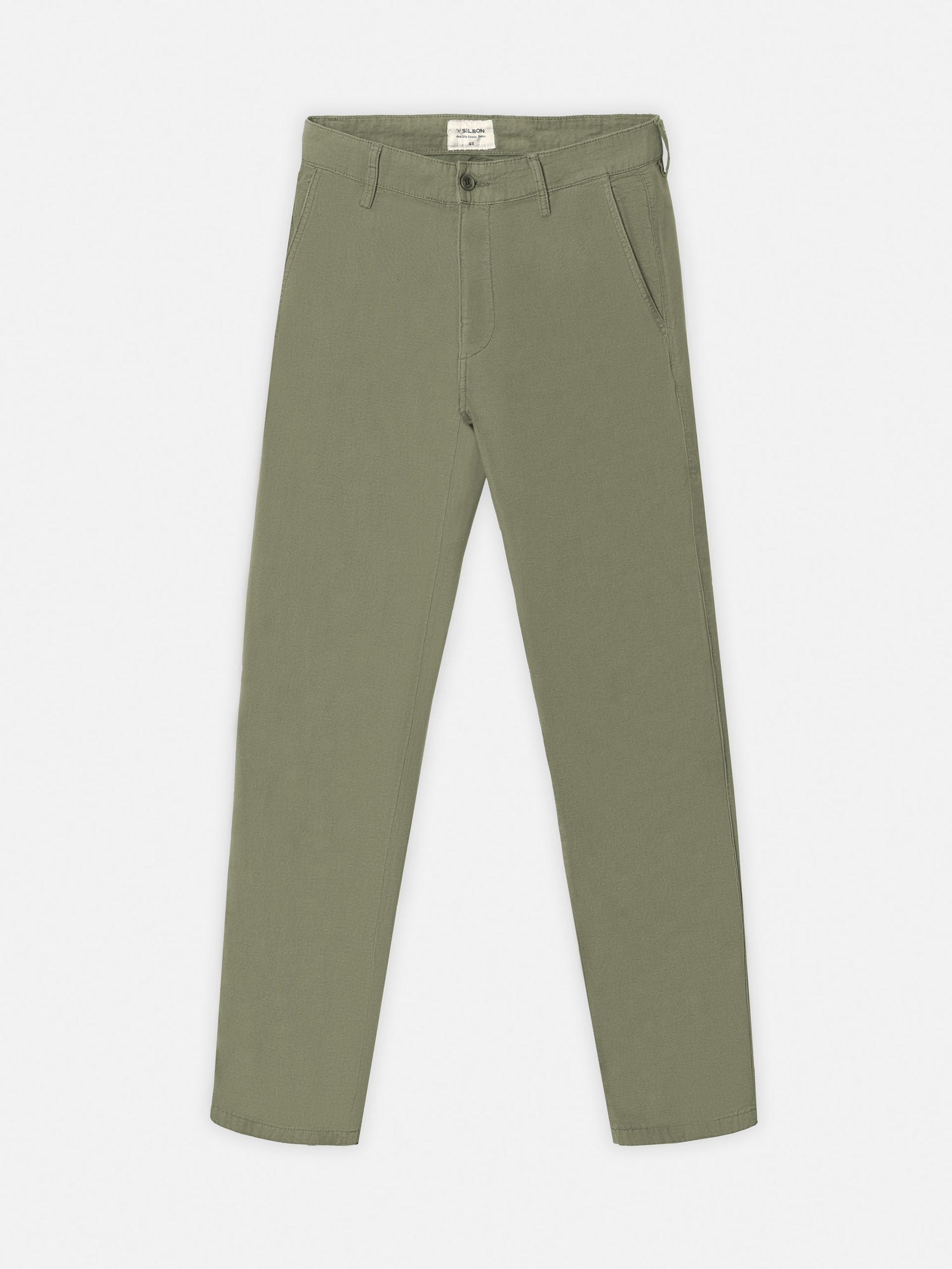 Pantalon sport chino lino verde