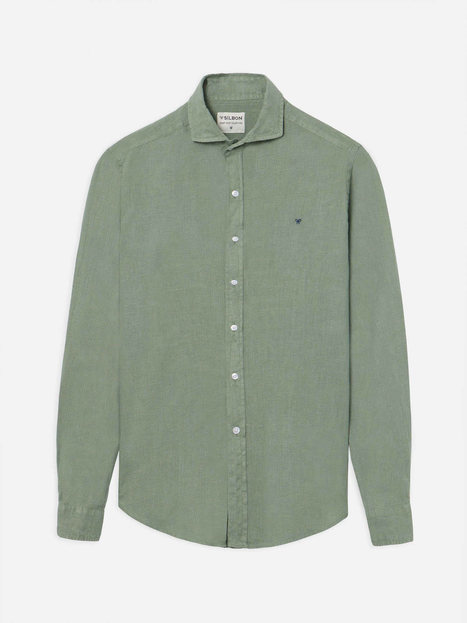 Camisa sport ligera verde medio