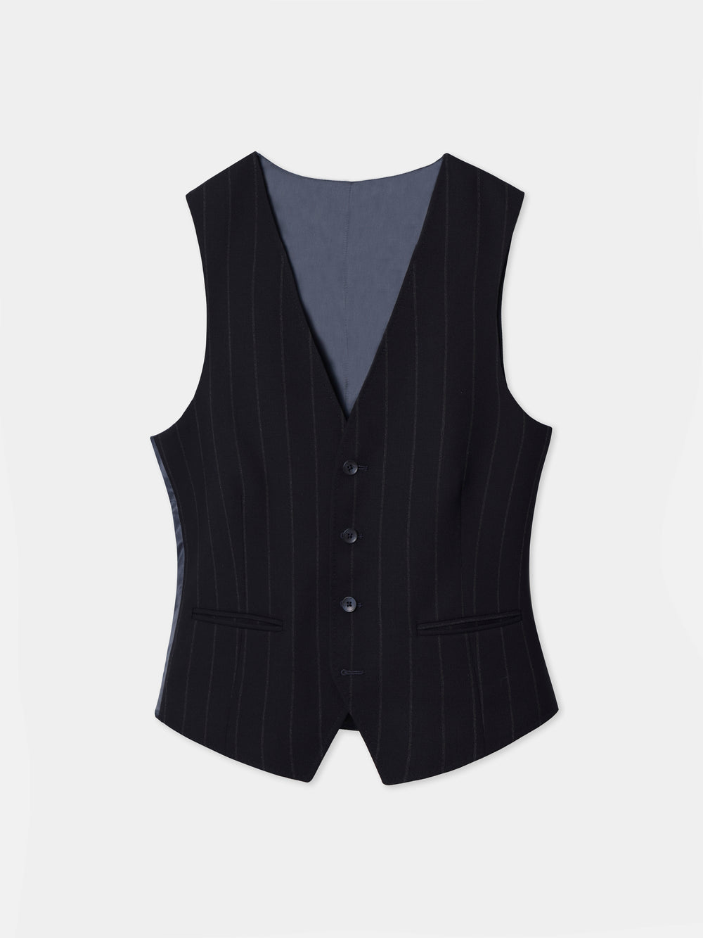 Chaleco traje raya diplomatica azul marino