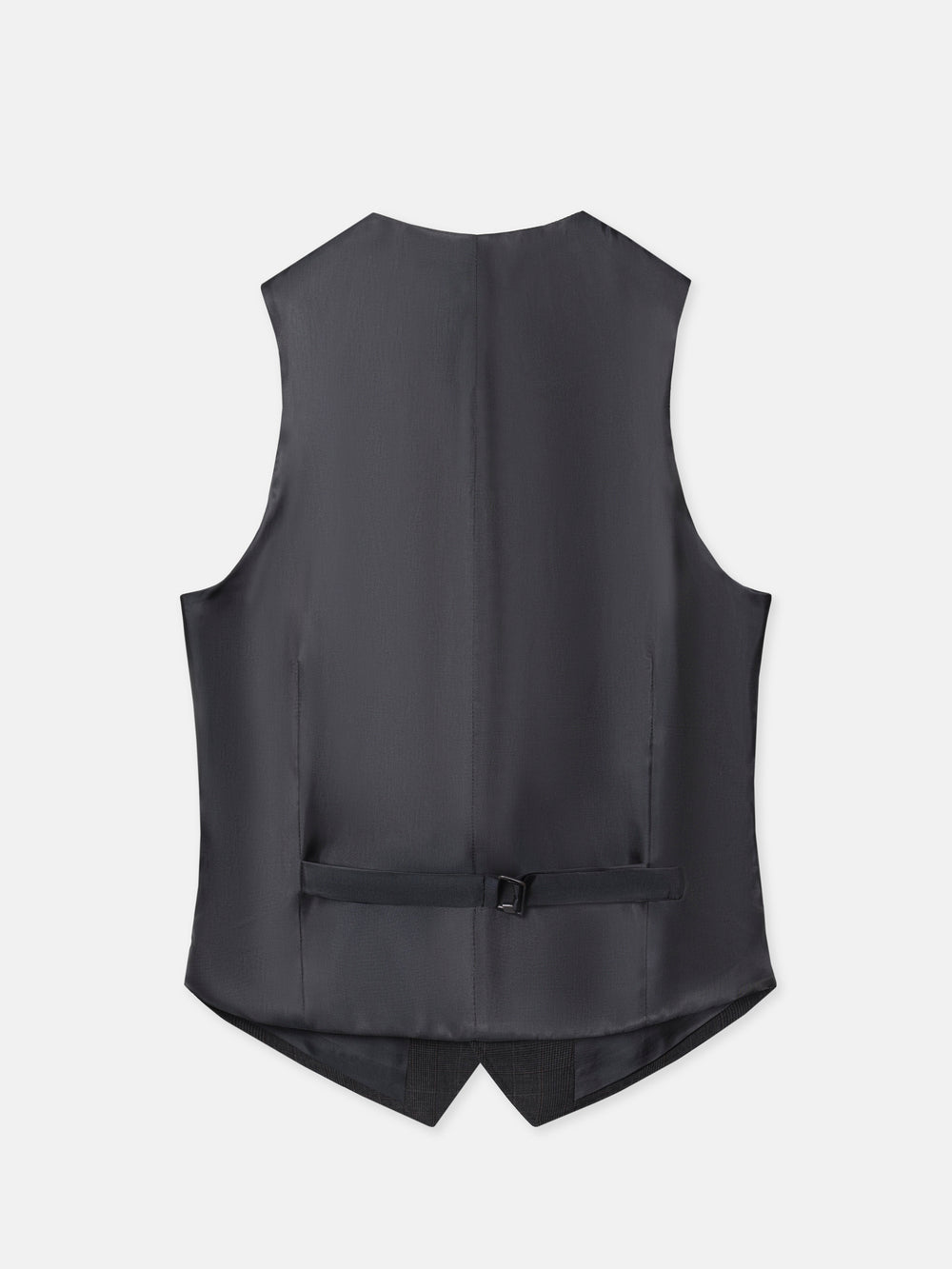 Chaleco De Vestir Para Hombre De Lana Stretch - Cuello Redondo, Manga Larga, Forro Azul Marino