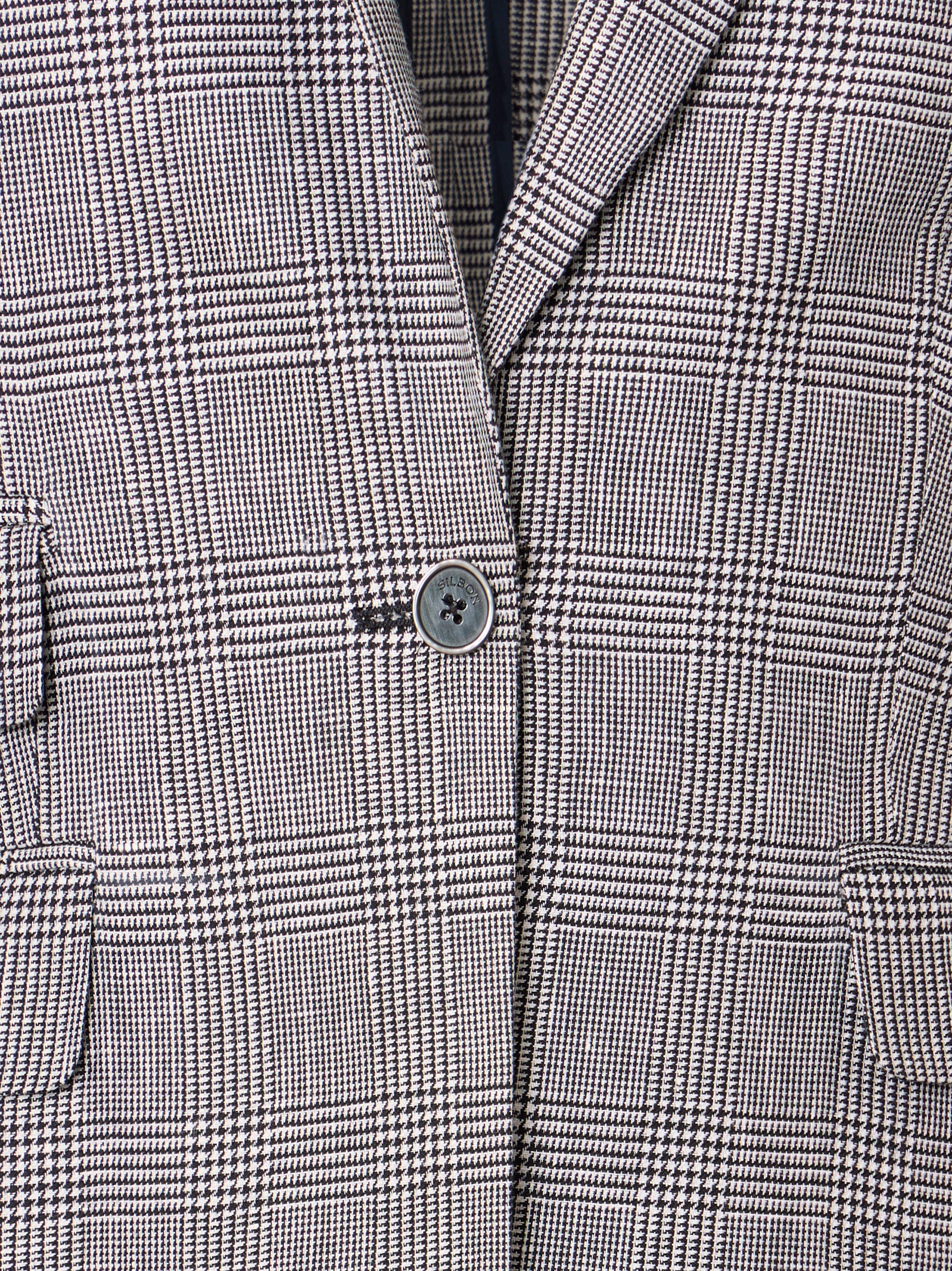 Americana Mujer Talla Grande Americana Cruzada Lino Tostado