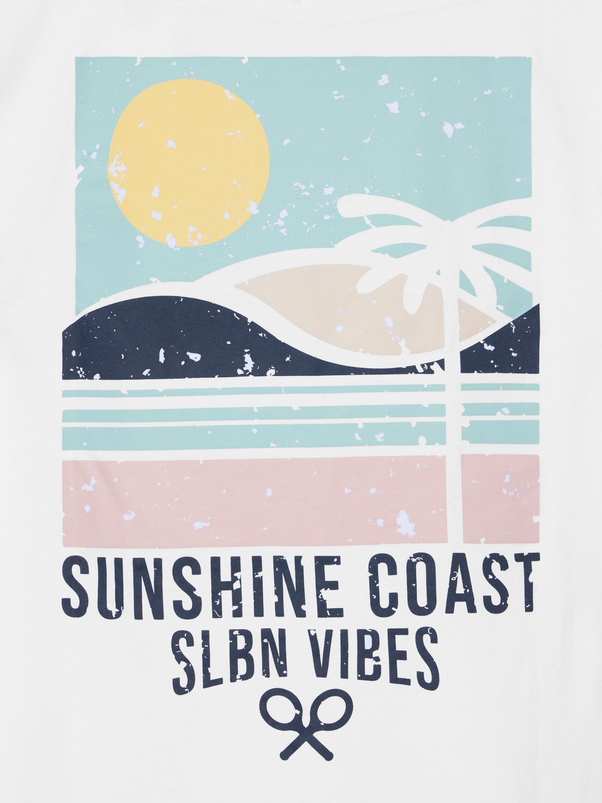 Camiseta sunshine coast blanca