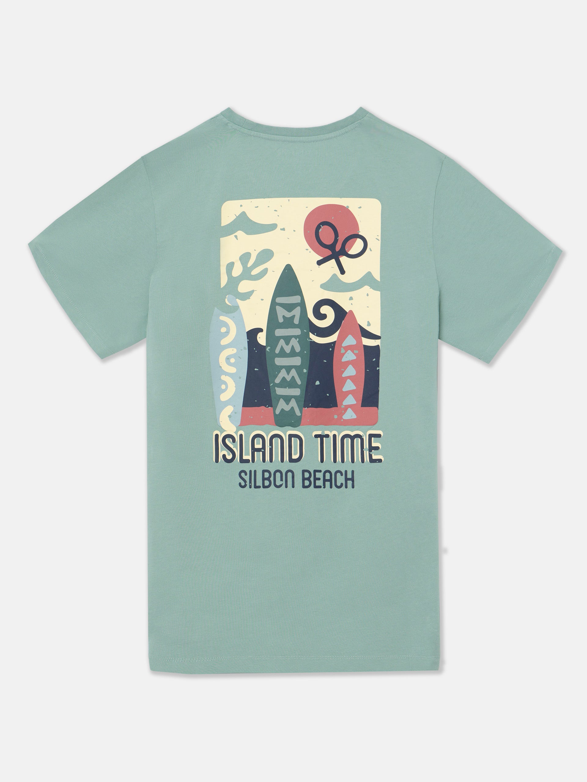 Camiseta island time verde