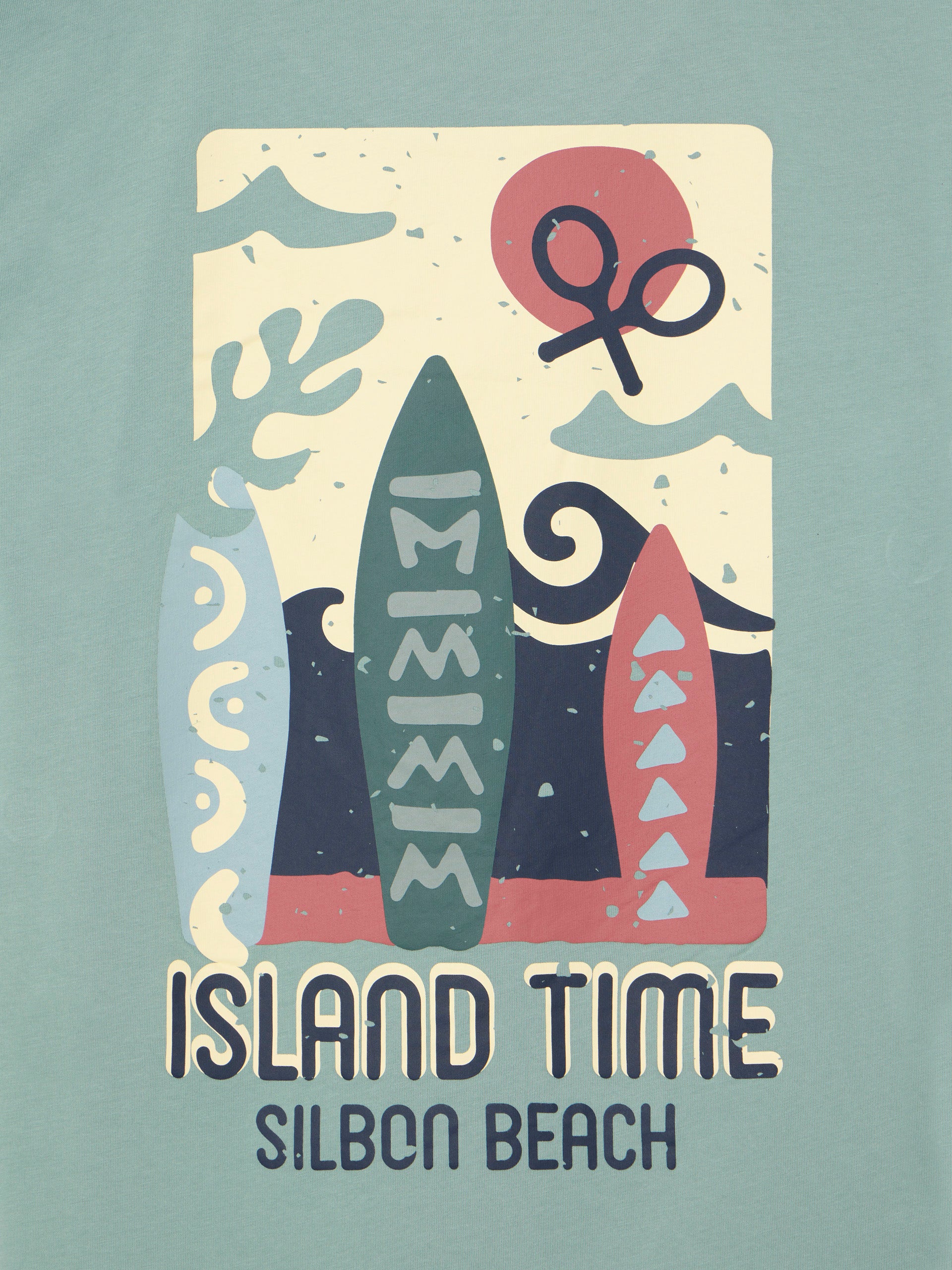 Camiseta island time verde