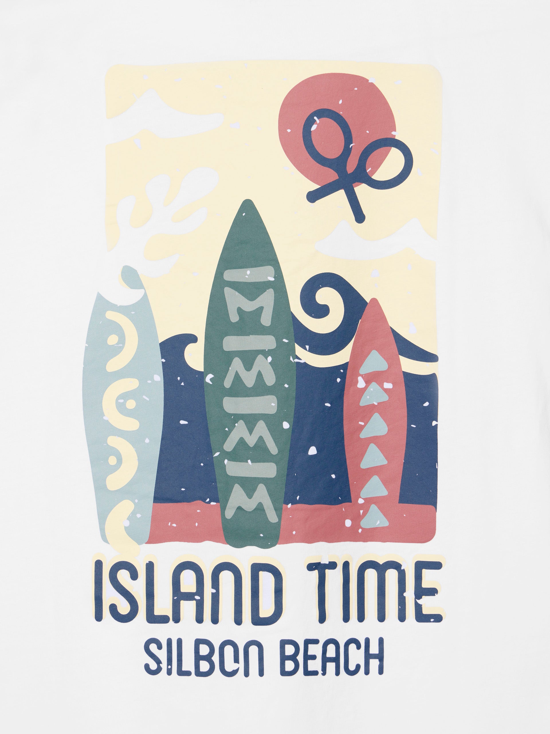 Camiseta island time blanca