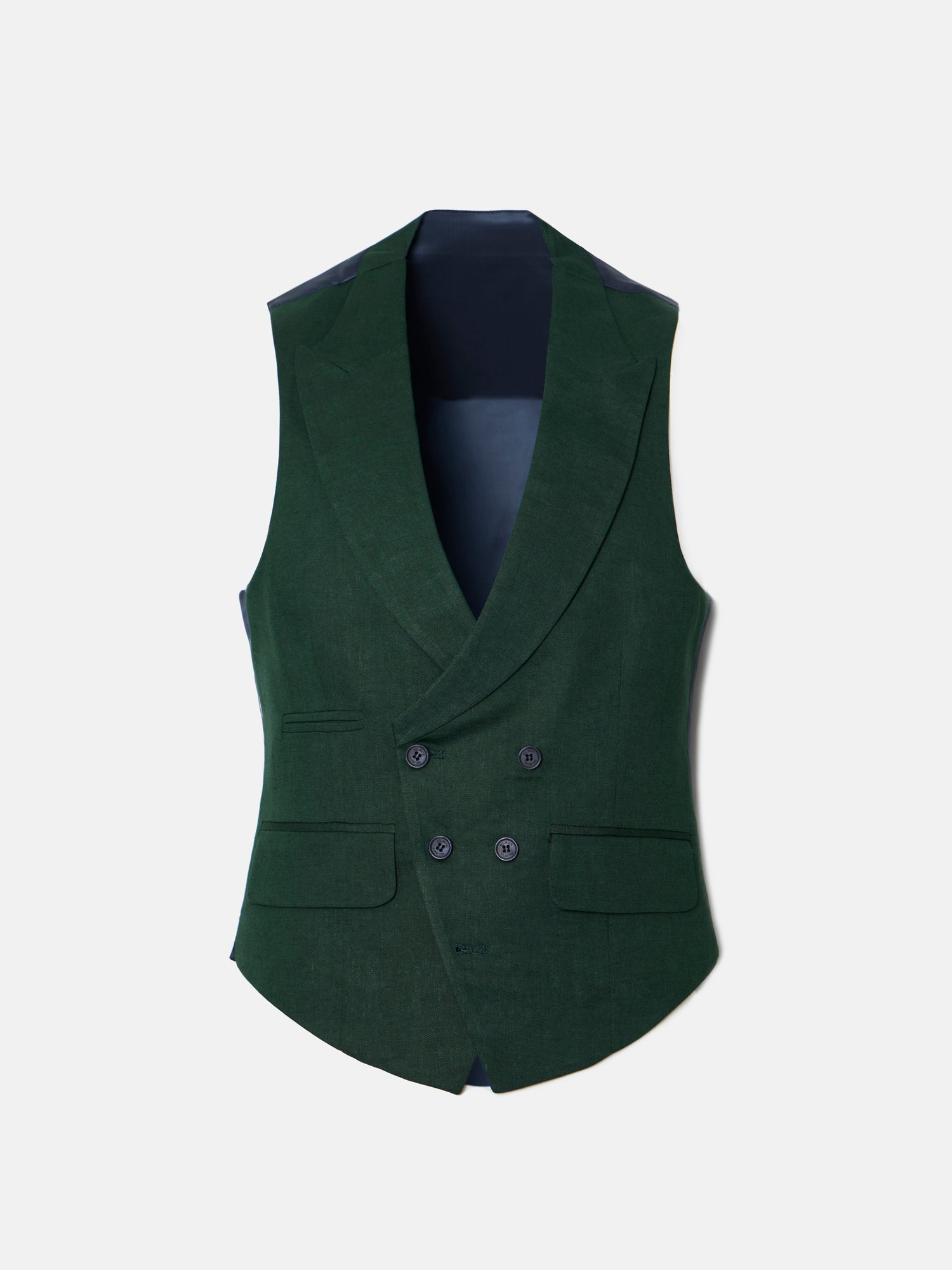 Chaleco chaque tailoring verde oscuro
