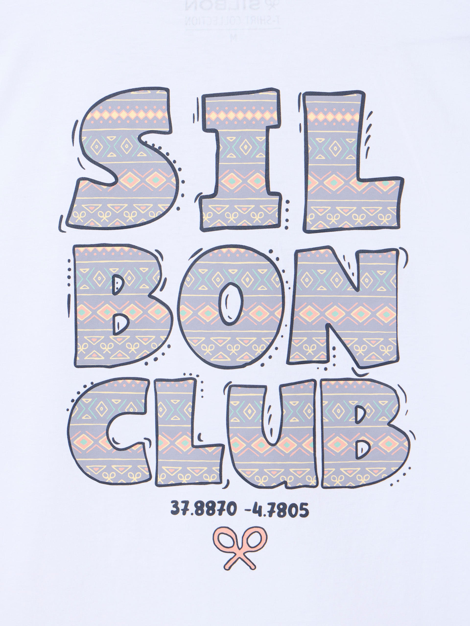 Camiseta etnica silbon club blanca