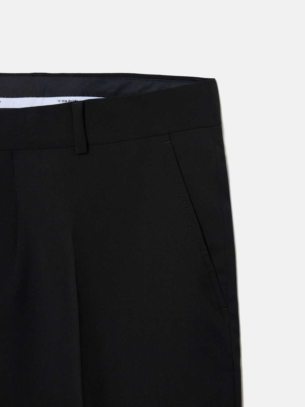 Pantalon traje clasico negro