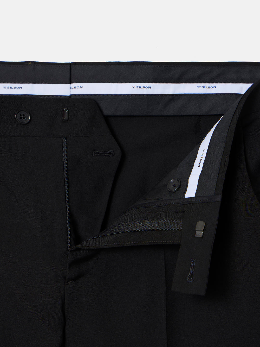 Pantalon traje clasico negro