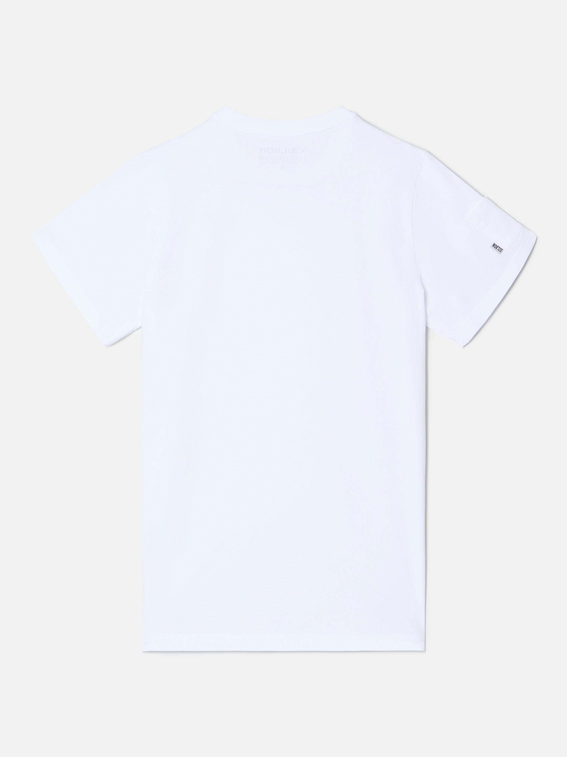 Camiseta bolsillo manga blanca